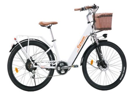 CYSUM C26- Vélo électrique - Roues 26" - moteurs 250W - Batteries 36V 10Ah - Autonomie 40KM -SHIMANO 7 SPEED dames