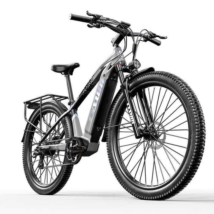 CYSUM M520 Vélo Électrique tout-terrain -Moteur 500W - LG Batterie 48V 14Ah -70KM - Shimano 7 vitesses - Pneus 27.5 -Gris