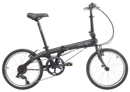 Dahon Vélo Pliant VYBE D7, Vélo Pliable de 20" Cadre en Aluminium Léger, Engrenages à 7 Vitesses, pour Les Adultes Noir