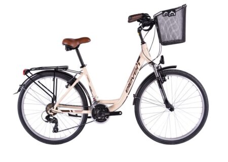 VÉLO ELEVEN OUTDOOR EXPERIENCE 26" MADAME 21V CRÈME BRILLANT UNIQUE