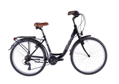 VÉLO ELEVEN OUTDOOR EXPERIENCE 26" MADAME 7V NOIR BRILLANT UNIQUE