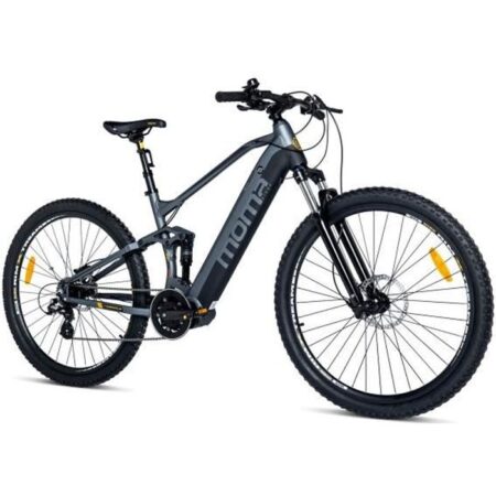 Moma Bikes - VTT Electrique 29" PRO Moteur Central - Batterie 48V 13Ah - Auto.Max 120km - 8 Vitesses - Freins Hydraulique - L-XL