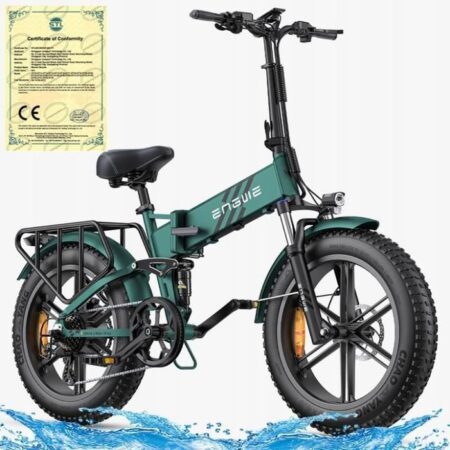 Vélo électrique - ENGINE PRO 2.0 - 52V 16Ah - 1200W - Cadre pliant - 20 pouces