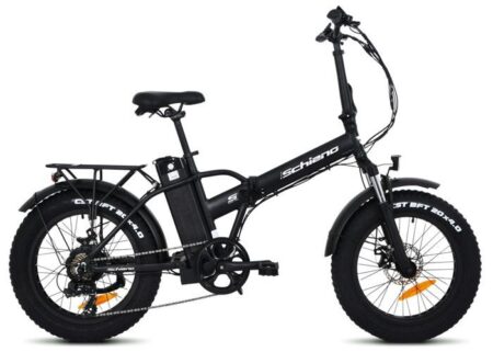 Fat folding 20" fourche aluminium à suspension 12.5 ah LCD Noir