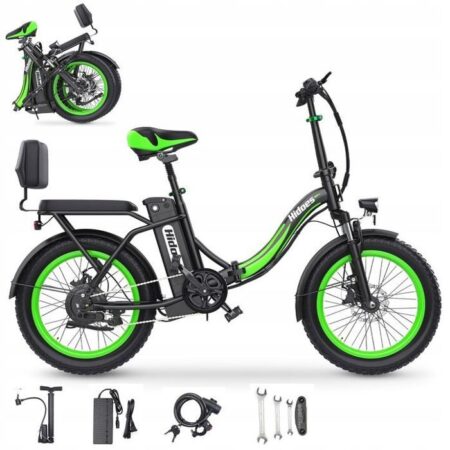 HIDOES C1 Vélo Électrique - 750W - Batterie Amovible 48V-13Ah - Freins à double disque - Roue 20’’Gros Pneu