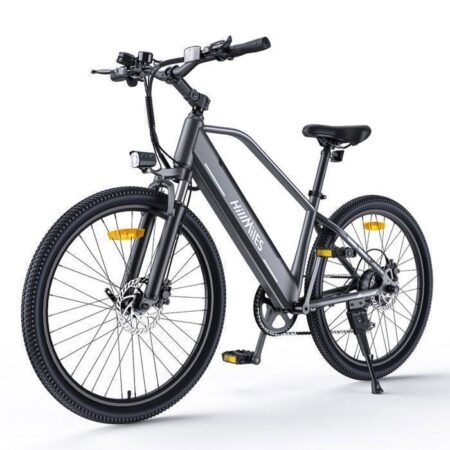 HILLMILES MileTrail 1 - Vélo Électrique 26" - Batterie Amovible 36V 13Ah - Autonomie 100km - Frein à disque hydraulique, Gris