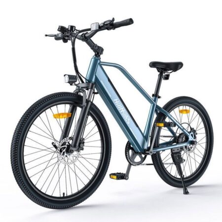 HILLMILES MileTrail 1 - Vélo Électrique 26" - Batterie Amovible 36V 13Ah - Autonomie 100km - Frein à disque hydraulique, Bleu