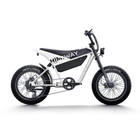 HIMIWAY C5 Vélo électrique de style cyclomoteur haut de gamme,Blanc