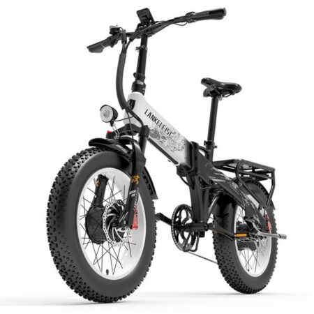 Vélo Pliant - Lankeleisi - X2000 MAX - 2000W Double Moteur - Batterie 48V 20AH - Frein Hydraulique