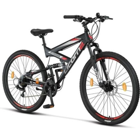 Vélo tout terrain - Licorne Bike - Strong - 26"/27,5"/29" - Frein à disque - Suspension complète