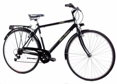 MARIO SCHIANO vélo de ville 28 homme , vélo de marche 7 vitesses Shimano , Noir
