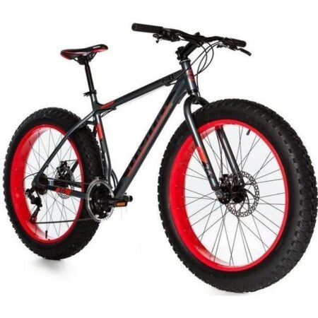 MOMA BIKES - Vélo VTT - FAT 26" - Aluminium - SHIMANO 21 Vitesses - Freins à disques (Taille M/L)