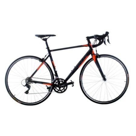 MONZA ELITE 28"x530, Vitesses 2X9 SORA, Cadre Noir MATT, Gris-Neon ORANGE