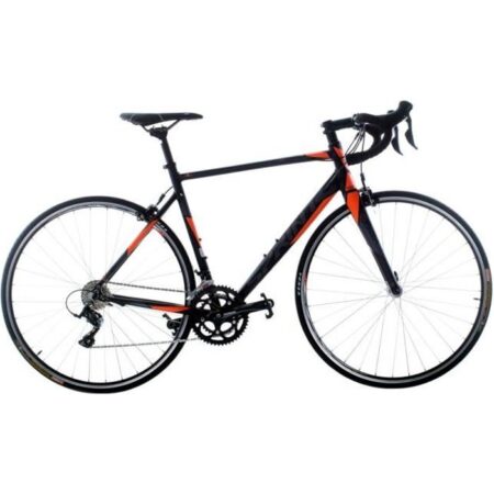 MONZA ELITE 28"x550, Vitesses 2X9 SORA, Cadre Noir MATT, Gris-Neon ORANGE