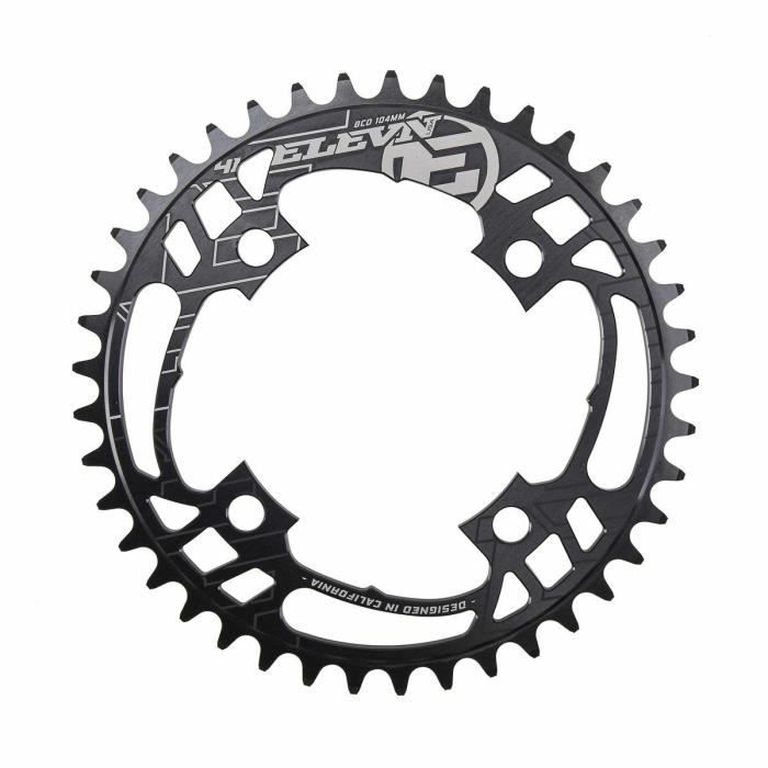 Pignon BMX ELEVN Flow 45T - Noir - Couronne Aluminium 6061-T6 usiné CNC
