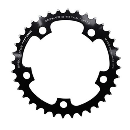 Plateau Route 5Bra 36Dts D.110 Compact Intérieur Noir Alu 7075 TA Zephyr Type Shimano 9-10V - TA Zephyr