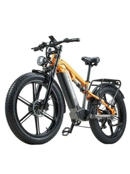 RANDRIDE YX80M-2 vélo électrique 2000W moteur 26"*4.0 fat tire full suspension 48V 20Ah batterie amovible vélo de montagne