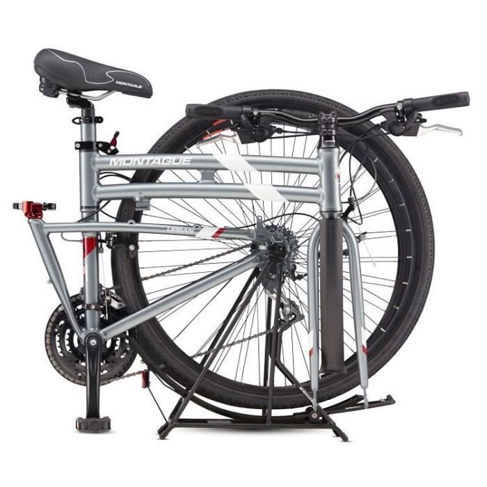 Vélo pliant URBAN - 19" ARGENT - Roues 700 - 21 vitesses