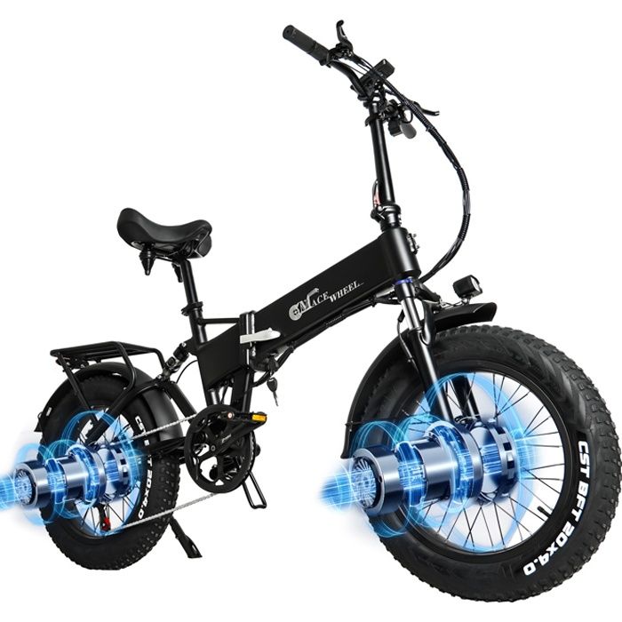 Vélo électrique CMACEWHEEL RX20 MAX 750W*2 20″ fat bike avec batterie — free download