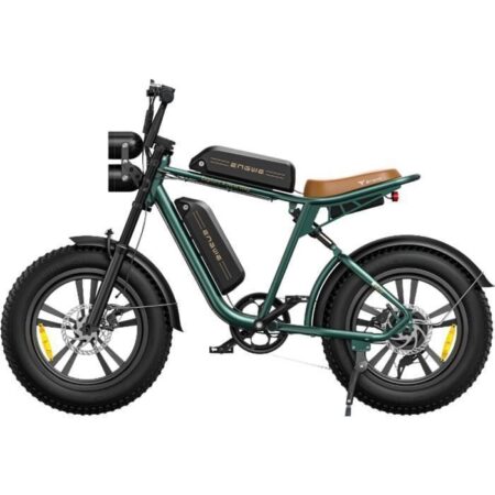 velo electrique ENGWE M20 Autonomie 80-150km Batterie 48V26Ah Moteur 250W tout suspendu Pneus 20 pouces VTT Fat bike Vert