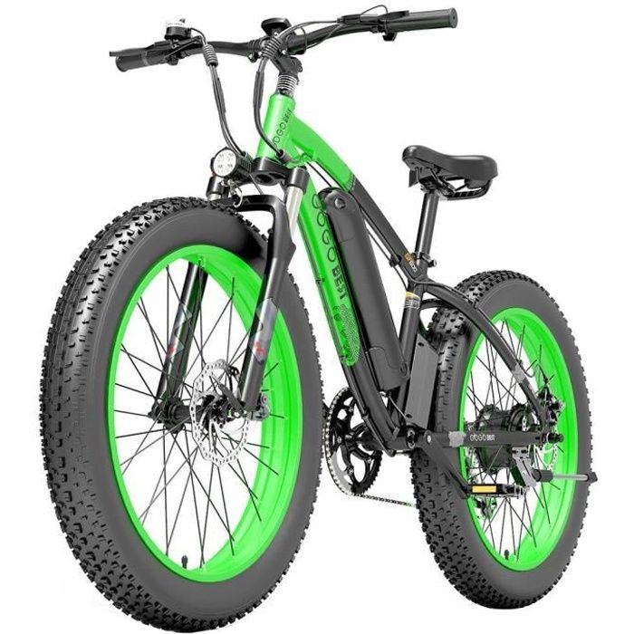 Vélo Électrique GOGOBEST GF600, 48V 13Ah Batterie 1000W Moteur, 26x4.0 Pouces Gros Pneu, Cadre en Alliage D'aluminium, Shimano 7