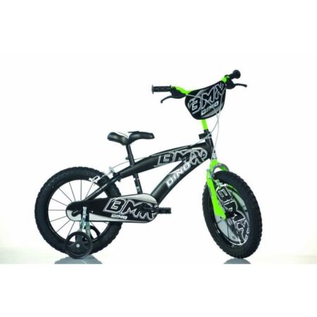 Vélo Garçon - DINO - Modèle Dino - 16 pouces - 2 freins - Petites roues amovibles