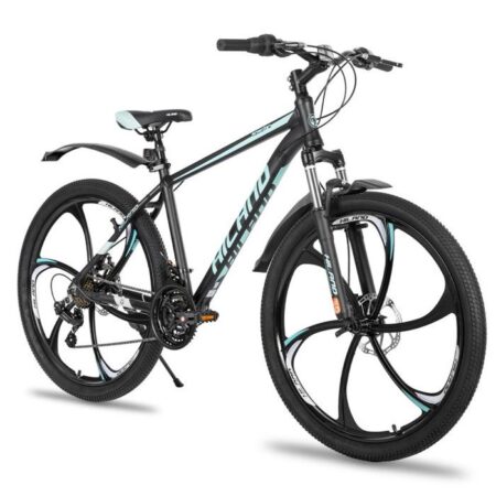 Vélo GTT HILAND BIKES VTT 26" Aluminium SHIMANO 21 Vitesses Freins à disques Suspension avant - Bleu