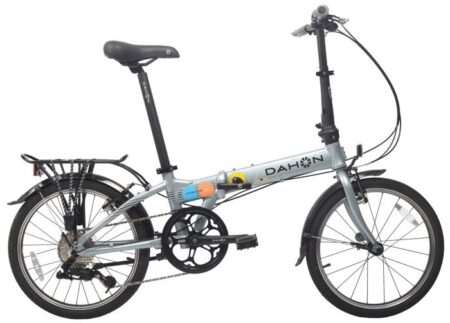 Velo Pliant DAHON D8 Mariner Anniversary 40th Cadre Aluminium de Haute Qualite Roues 20 Pouces Shimano Derailleur 8V Gris