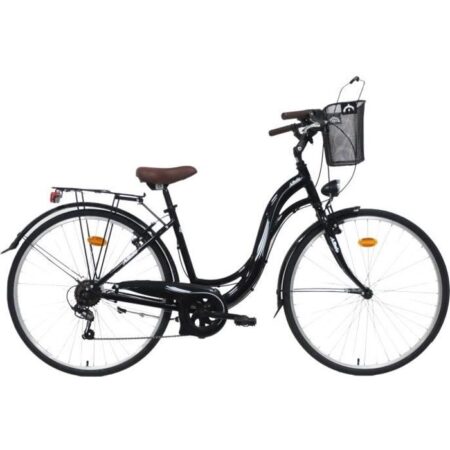 Vélo ville 28’’ ALIZEE type VTC avec cadre aluminium, 7 vitesses et équipement city complet