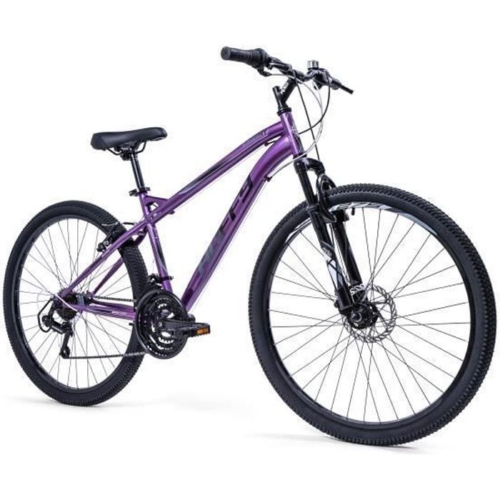 Velo VTT Huffy Extent pour femmes 27,5" Semi-Rigide - Shimano 18 vitesses, violet brillant + noir