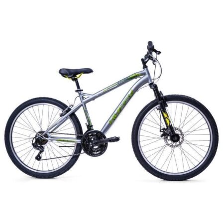 Velo VTT Huffy Extent pour Garcon 26" Semi-Rigide Vélo de montagne - Shimano 18 vitesses - Gris - 13ans+