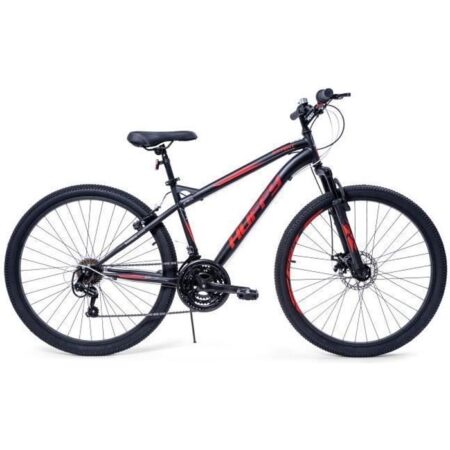 Velo VTT Huffy Extent pour hommes 27.5" Semi-Rigide - Shimano 18 vitesses - noir + rouge