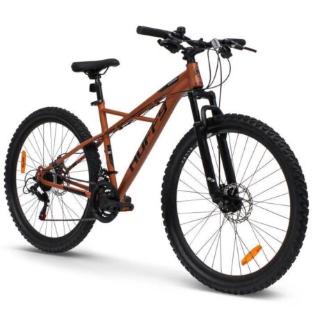 Velo VTT Huffy Korros 27.5" Semi-Rigide - Shimano 21 vitesses - Marron