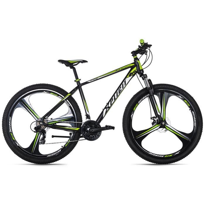 Vélo VTT Semi-Rigide 29'' KS CYCLING Xplicit Homme 21 Vitesses Noir-Vert