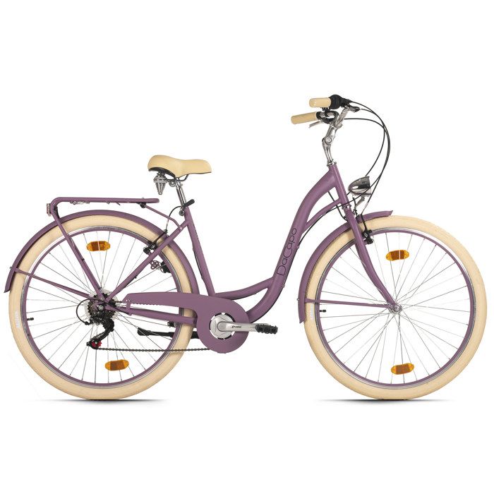Vélo de ville dame 28" Balloon 6 vitesses Violet TC 48 cm DaCapo