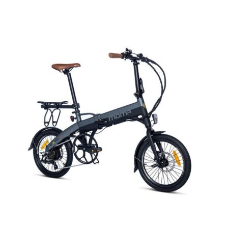 Moma Bikes - Vélo Electrique Pliant 18" - SHIMANO 7 Vitesses - Batterie 36V 9Ah - Autonomie Max 50km - Freins Hydrauliques