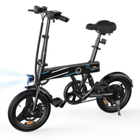 Vélo Electrique VTT 14'' pour adulte EB1, Moteur 250W, 3 Vitesse MAX 25km/h, Batterie 36V 7.8Ah, Autonomie 30-40km (Mode ASSIST)