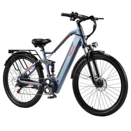 ITSTANDS X27 - Vélo Électrique 27.5"x2.8" Gris - E-BIKE 750W - Batterie Amovible 48V 17.5AH - Autonomie 100KM - Vitesse 40KM/H