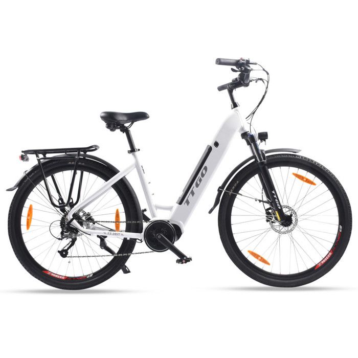 Vélo Électrique 28"- BaFang Moteur Central 350W - Batterie 36V/20Ah - Autonomie 180 km,Shimano 9 vitesses,Fourche à