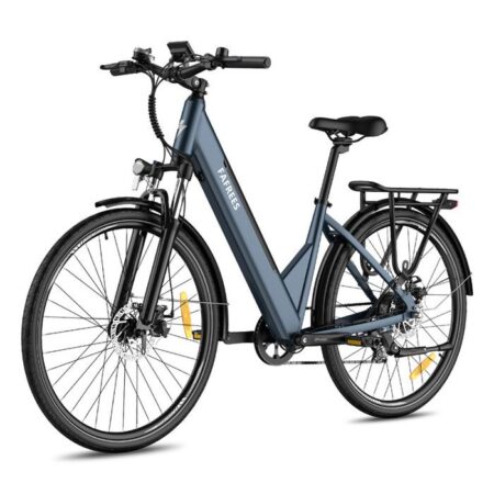 Vélo électrique FAFREES F28 pro - 27.5" VTT Électrique 480W Large Batterie 14.25Ah/36V E-bike avec contrôle APP, Shimano 7s, Bleu