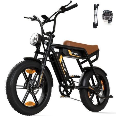 velo electrique homme HITWAY BK29S - 48V 26Ah Amovible Double Batteri  - Moteur 250W - 7 vitesses shimano - Écran LCD
