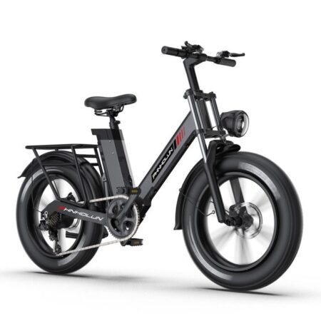 Vélo électrique Phnholun C6 PRO 20 x 4,0 pouces 1 000 W à gros pneus avec batterie 17,5 Ah