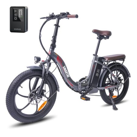 Vélo Électrique Pliable 20" Pneus larges - FAFREES F20 - Moteur 250W Batterie Amovible 36V/16Ah,Autonomie 130km,Shimano 7 vitesses