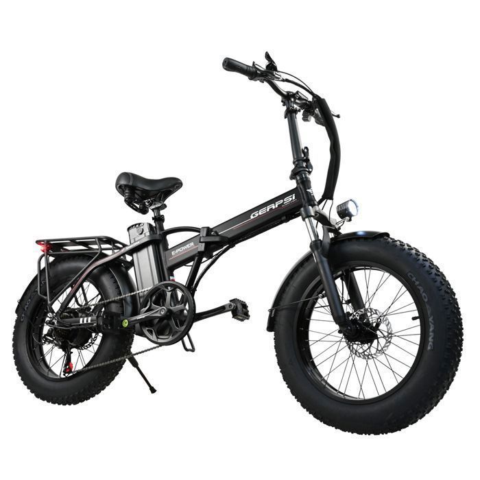 Vélo Électrique Pliable 20" Fat Tire, Moteur 48V/750W, Batterie Amovible 48V13Ah, 7 Vitesses, Freins à Disque, Autonomie 40-50 km