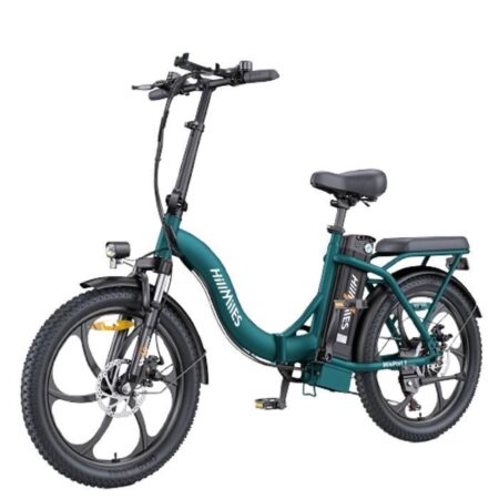 Vélo électrique Pliable Hillmiles MilePort 1 - Autonomie 60km - Moteur 250W - Batterie 36V13Ah - Pneus 20 pouces - VTC Bike - Vert