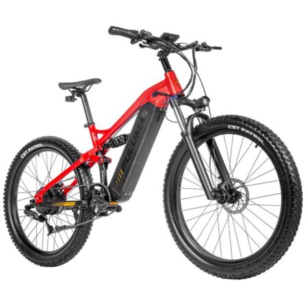 Vélo électrique PULUMA PH001 Rouge 500W moteurs 20AH batterie 27.5" pouces off-road freins hydrauliques Fat Bike VTT