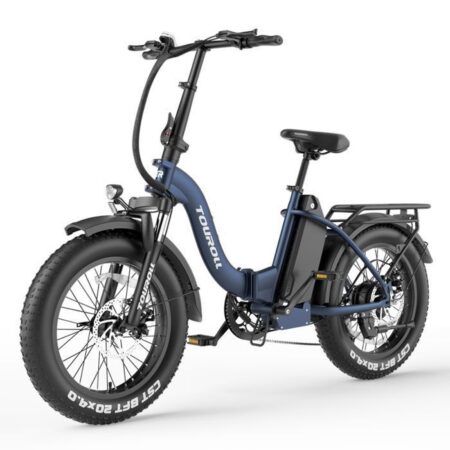 Vélo Électrique Touroll S2 - Pneus Tout-Terrain 20*4.0 - Moteur 48V 250W - Batterie 15Ah - Portée Max 150km - Suspension