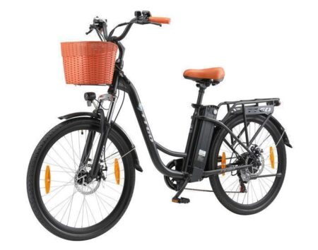 TTGO Vélo Électrique 26" VAE - Moteur 350W Batterie Amovible 36V/14.5Ah - Autonomie 75km - Shimano 6 vitesses - Frein à disque,