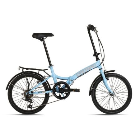 Vélo pliant 20'' „FOLDTECH“ bleu clair 6 vitesses DaCapo
