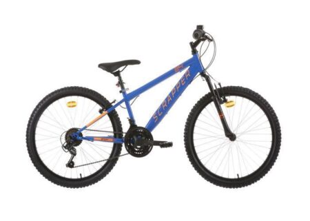 Vélo VTT 24'' Fourche Télescopique - 18 Vitesses - Shimano TY21 - Revoshift - Freins V-Brake et Jantes en Aluminium